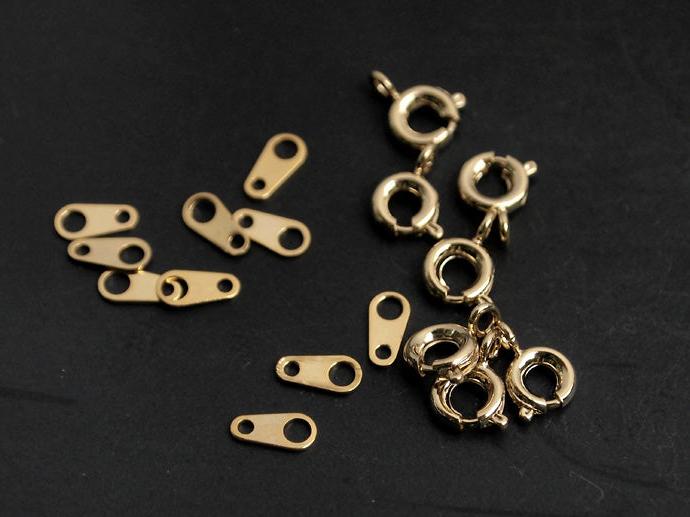 [B0005] 10pcs/Spring clasp/Brass/Gold plated/5.5mm