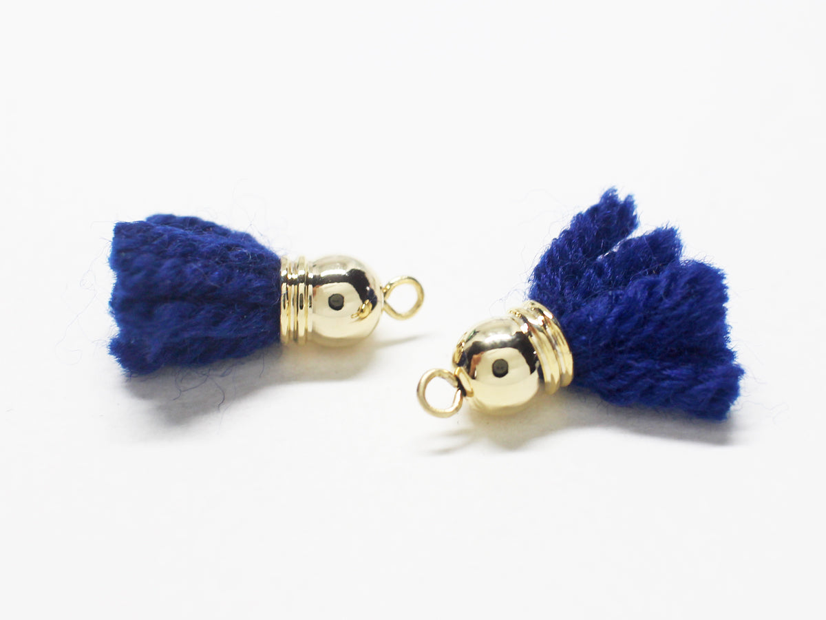 [T0022]2pcs/Fluffy Tassels/Brass/Gold/5.6x20mm