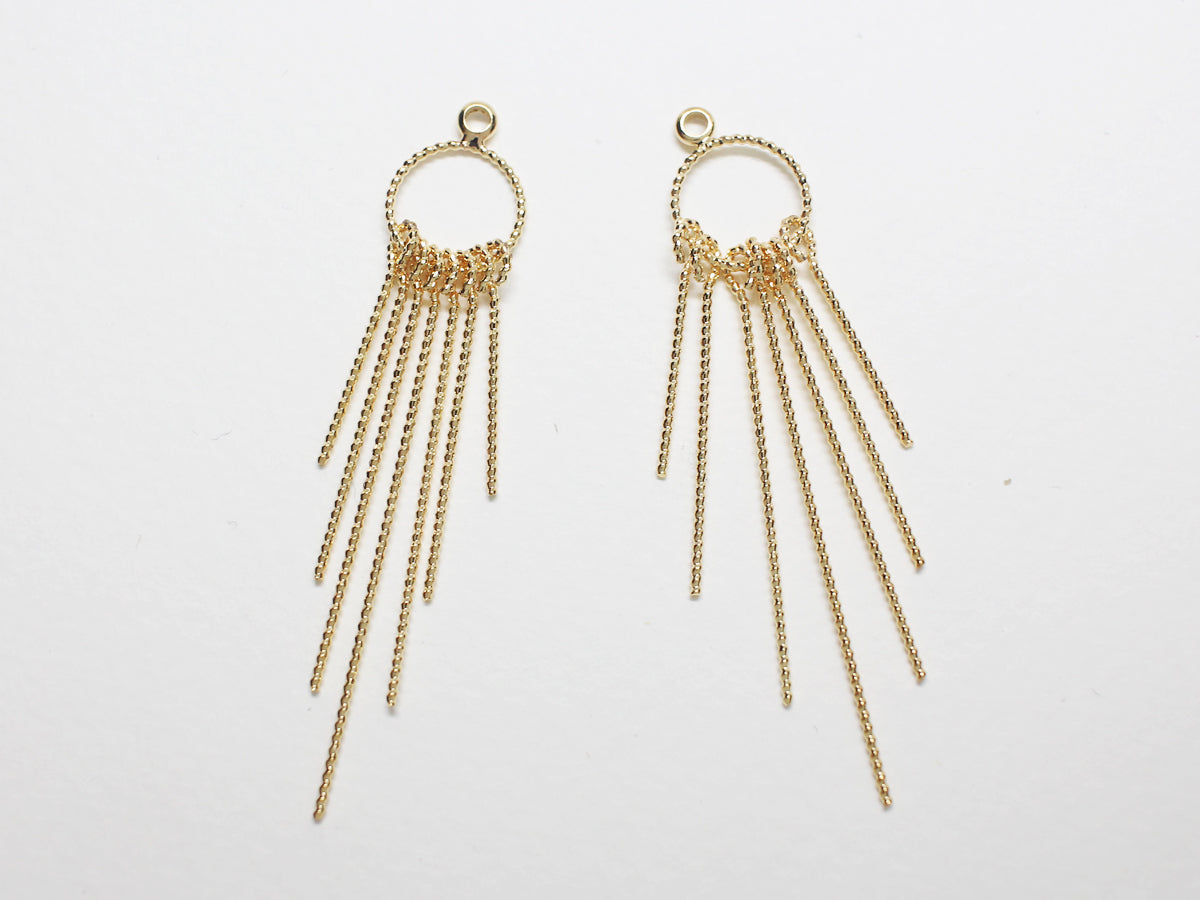 [P0788]/2pcs/Textured Dangle Bars Pendant/Brass /Gold/10x50mm