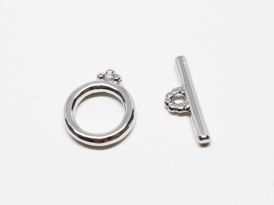 [B0027]2 sets/Basic Toggle Clasp Sets/Brass/Rhodium plated/12x9.5mm,12x5mm