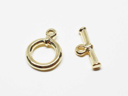 [B0028]2 sets/Vintage Toggle Clasp Sets/Brass/Gold plated/16.8x12.5mm,16.5x7mm