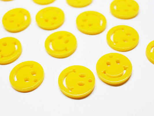 [P1088]/2pcs/Smilely Face Charm/acrylic/16.7mm