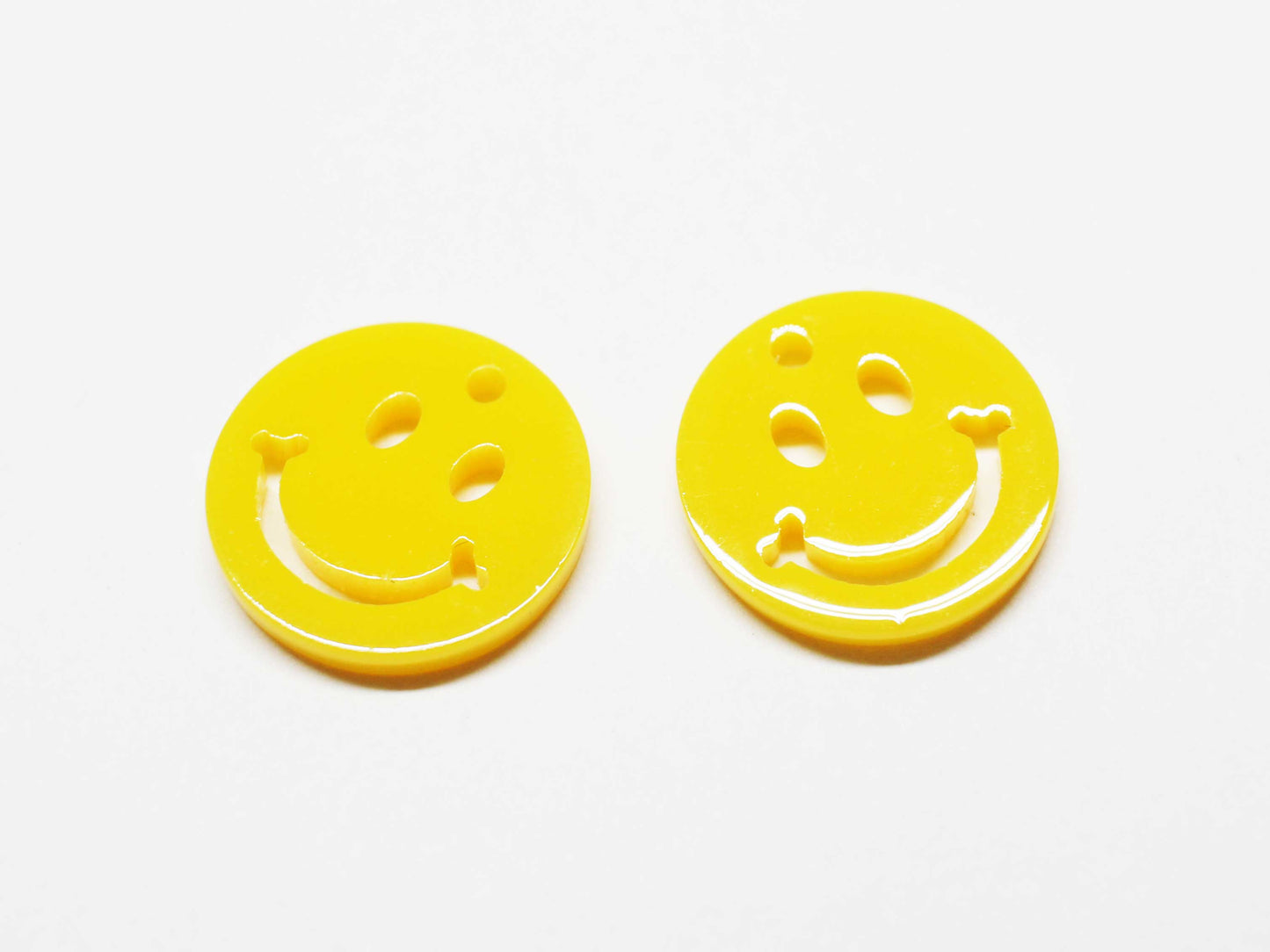 [P1088]/2pcs/Smilely Face Charm/acrylic/16.7mm