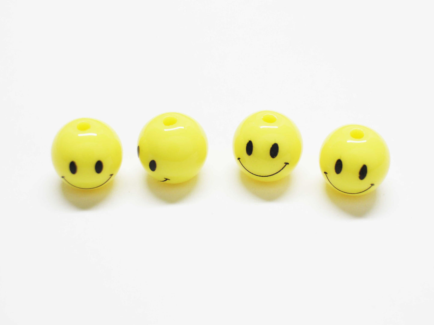 [P1089]/10pcs/Ball Smilely Charm/acrylic/9.5mm