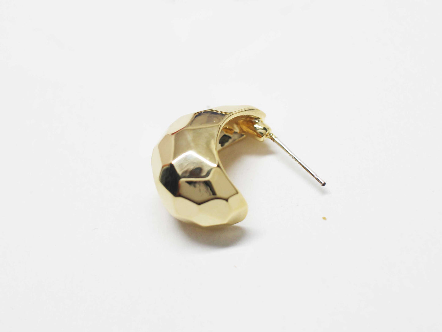 [E0413]/1 pair/Angled Earrings/ Brass/Gold plated/20x10mm