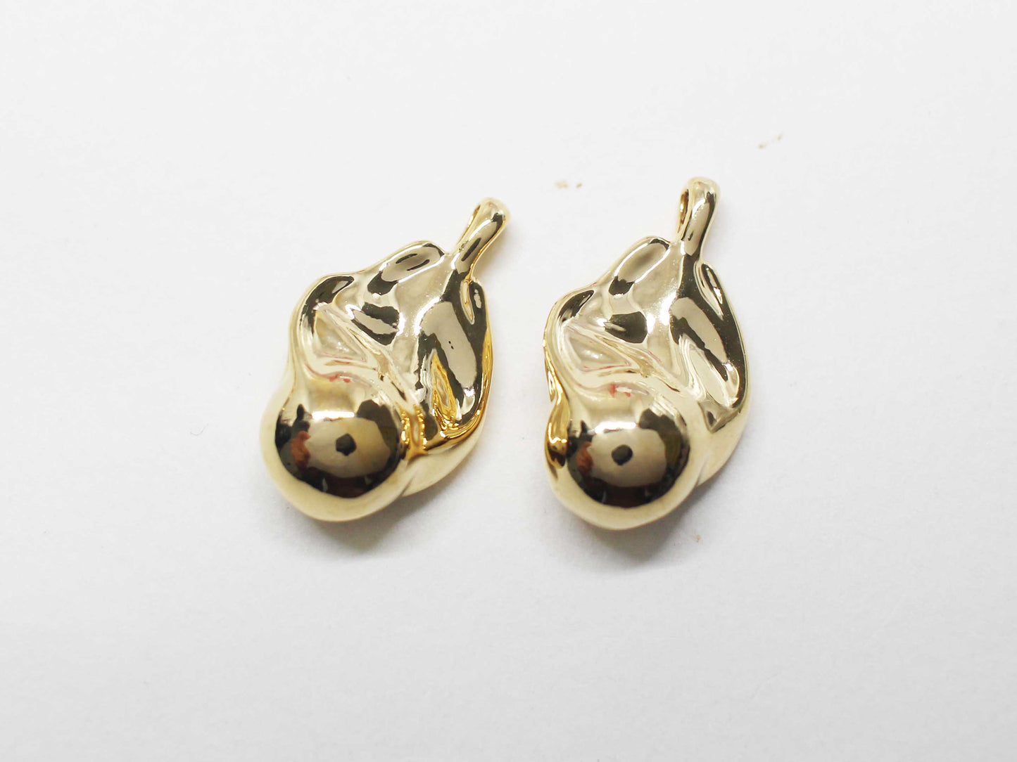 [P1157]/2pcs/metaphysical charm/Brass/Gold/23x13mm