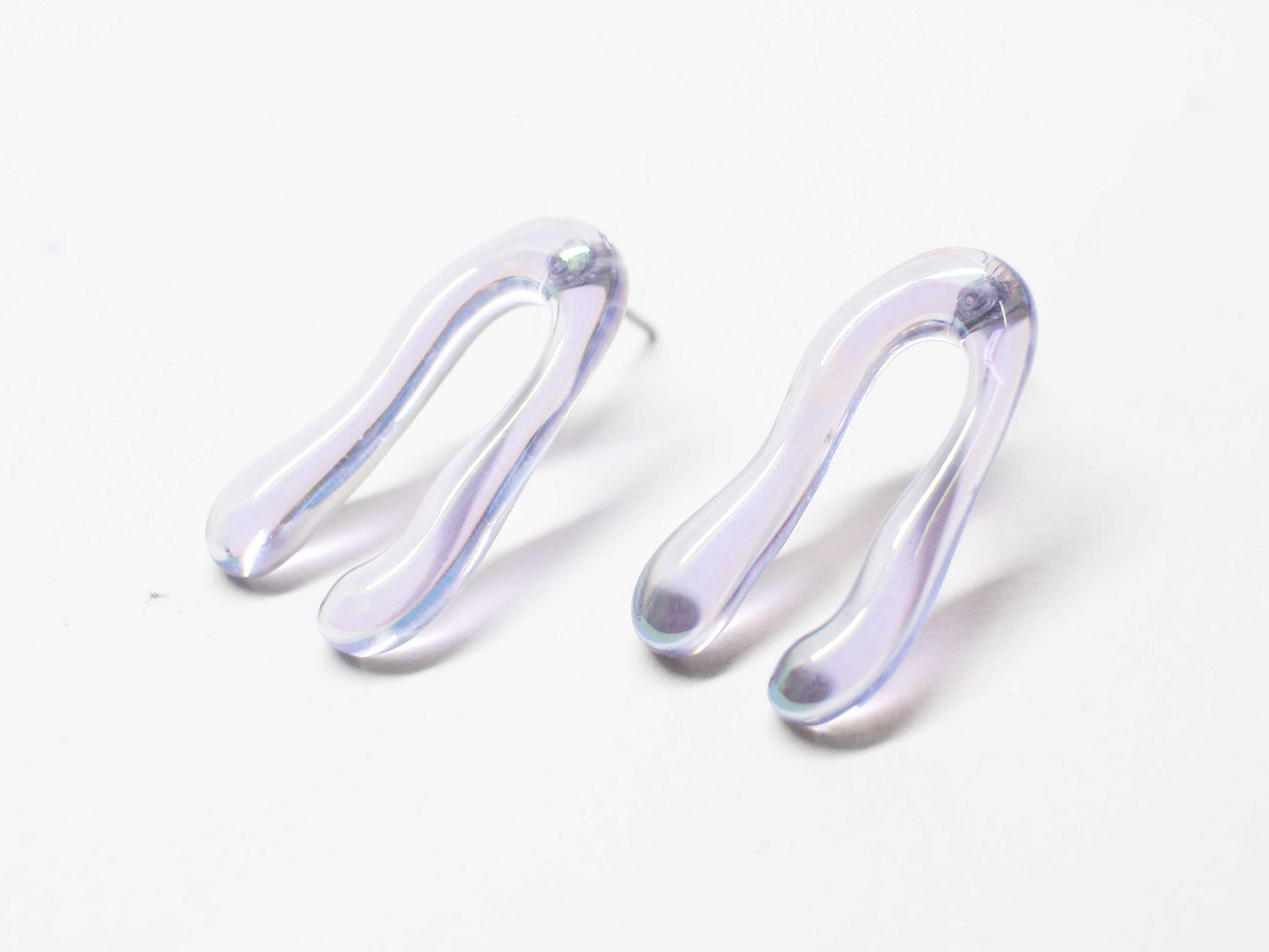 [E0428]/1 pair/Epoxy horseshoe earrings/Epoxy/26x14mm