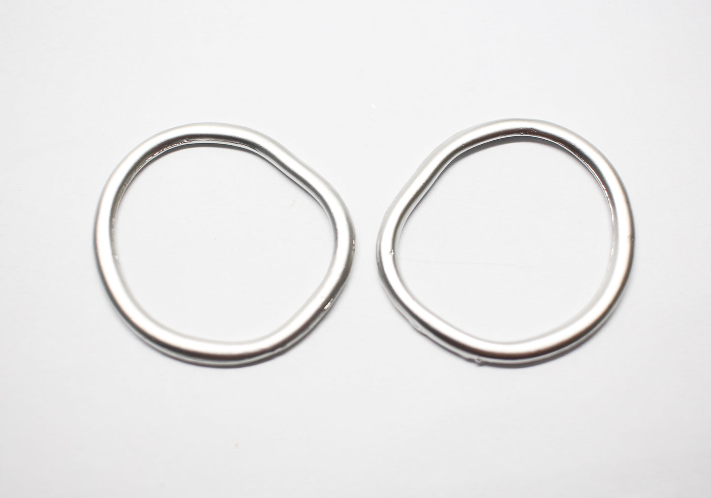 [P0905]2pcs/Vintage Ring Connector Large/ Pewter/Matte Rhodium/33mm